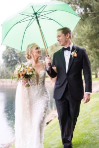 stroll for the bride and groom