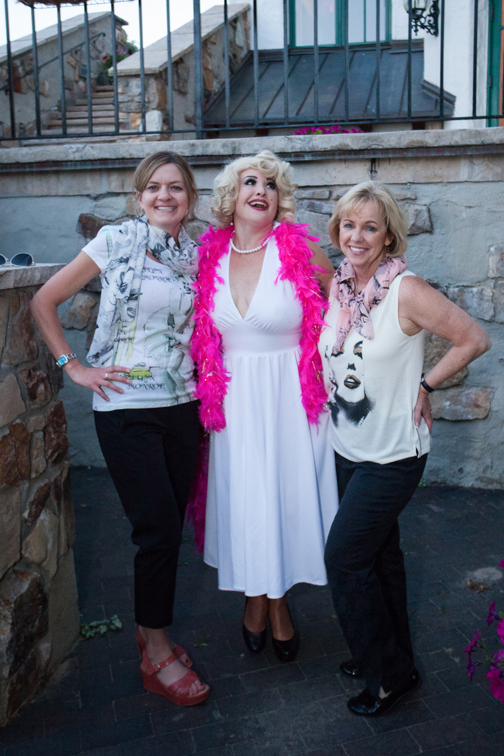 JoAnn and Mindy with Celebrity Marilyn Monroe